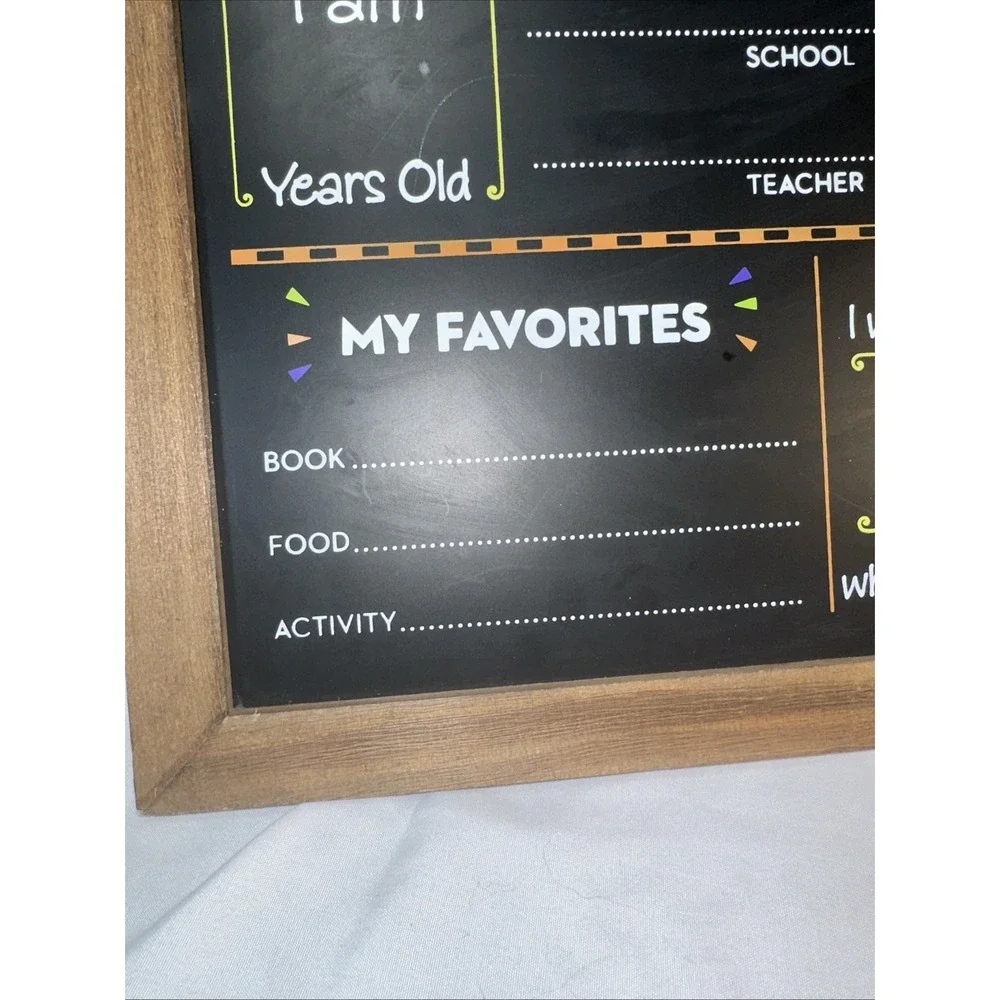 First / Last Day of School Board, 14 x 11 in First Day of School Chalkboard